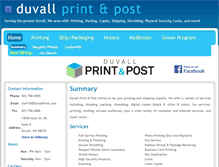 Tablet Screenshot of duvallprint.com